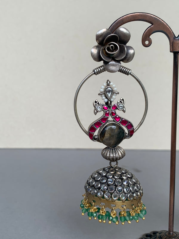 E1395 Maahru Silver Earrings