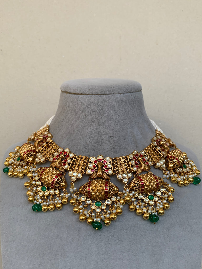 MM1953 Bridal Antique Jadau Set
