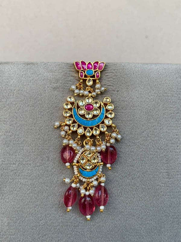 TN278 Turquoise Jadau Earrings