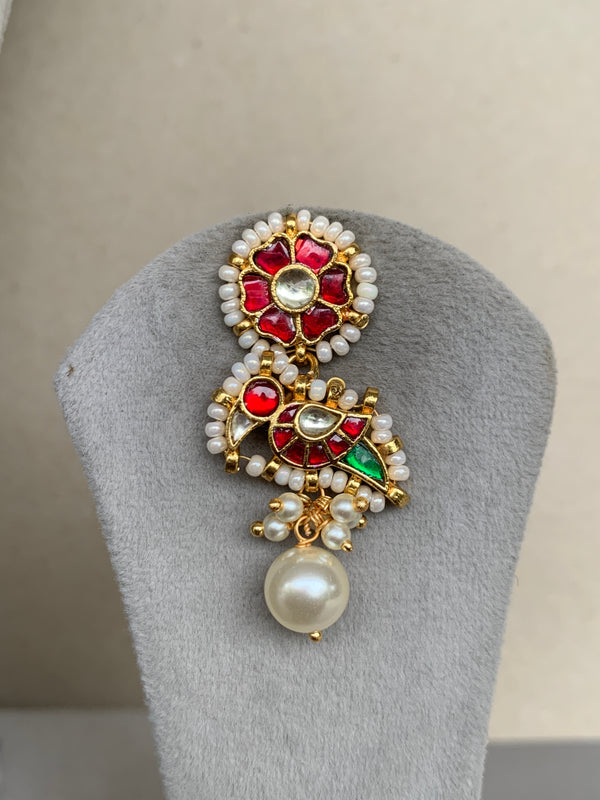 MM1440 White Pearl Multi Jadau Set