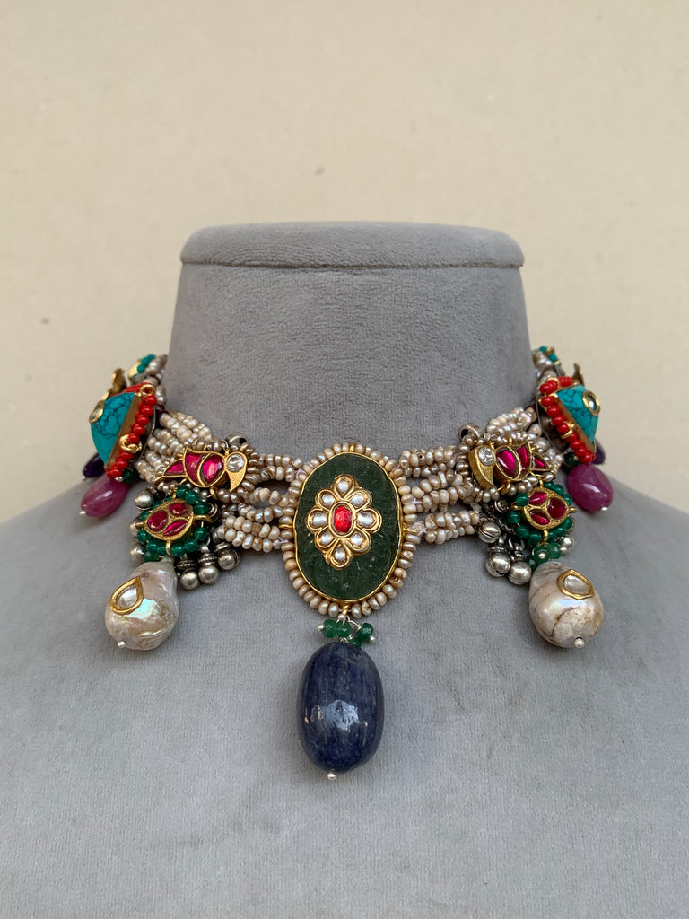 FS219  Maahru Silver Necklace