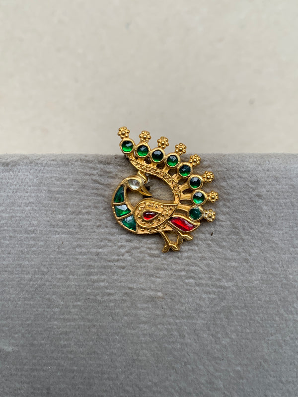 TN496GR Antique Jadau Earrings