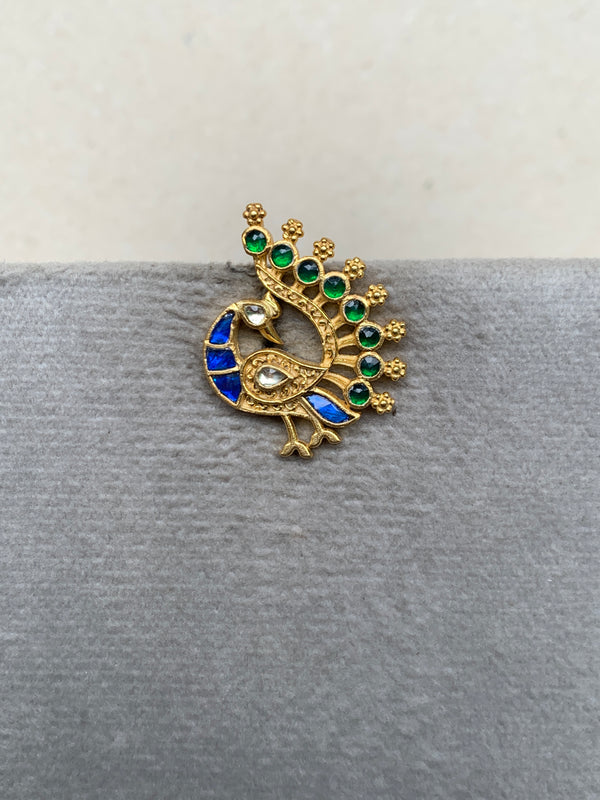 TN496BG Antique Jadau Earrings