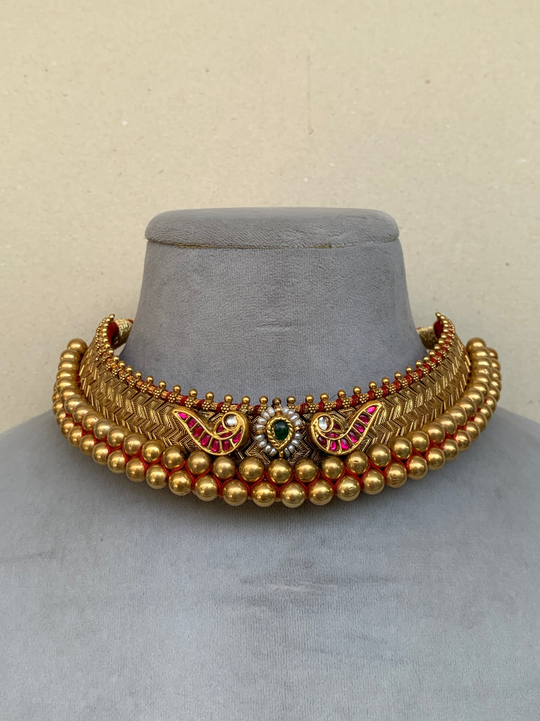 AJ1242  Rambaugh Antique Necklace