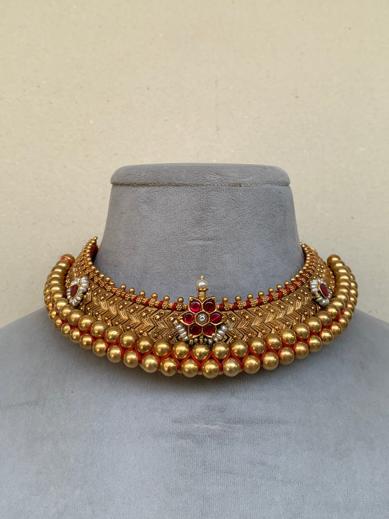AJ1239  Rambaugh Antique Necklace