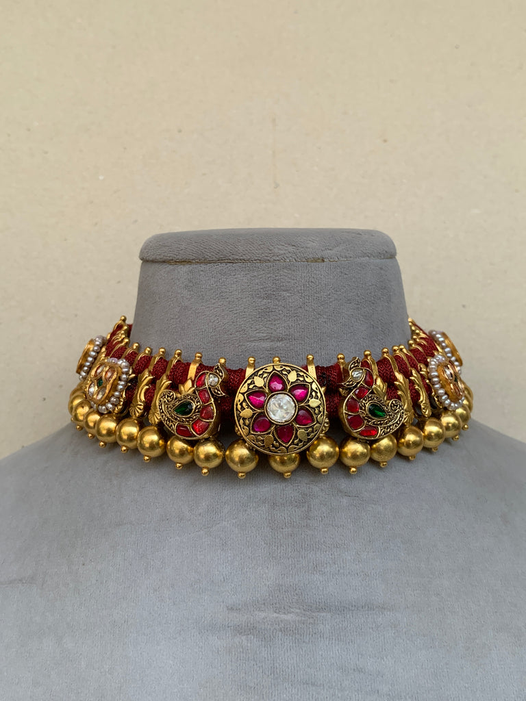 AJ1238  Rambaugh Antique Necklace