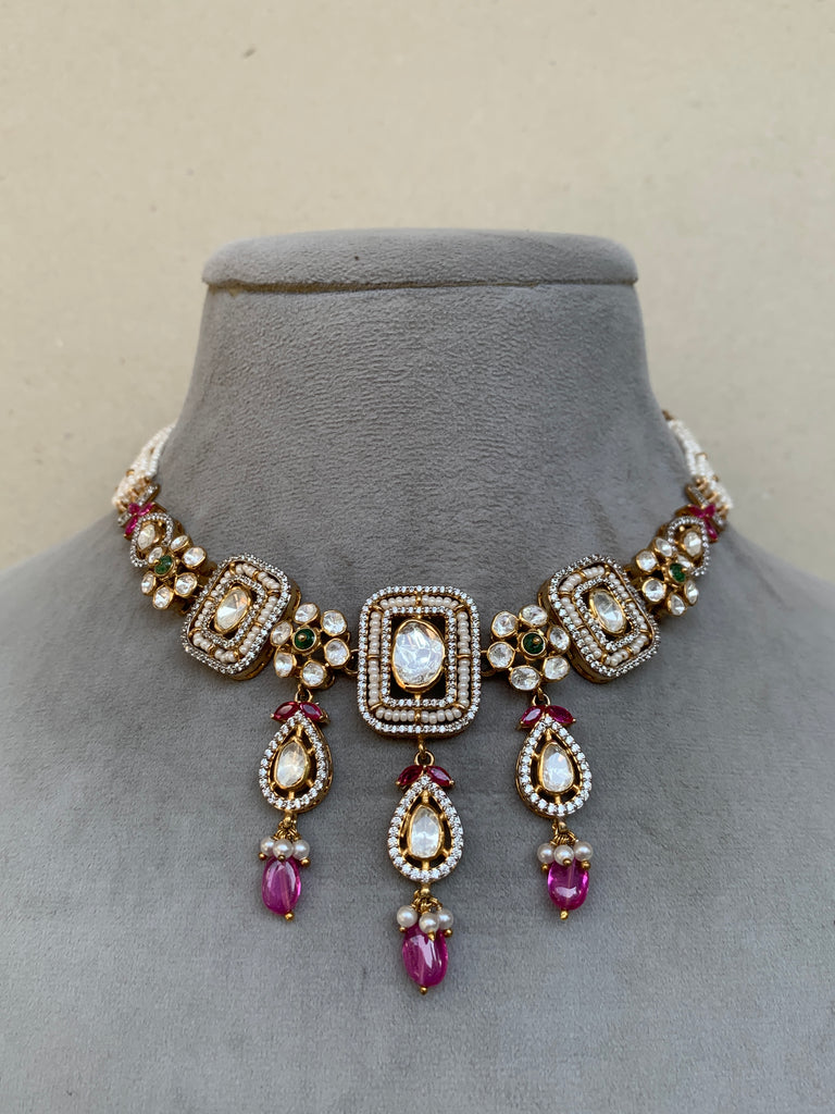 US572  Moissanite Set With Earrings