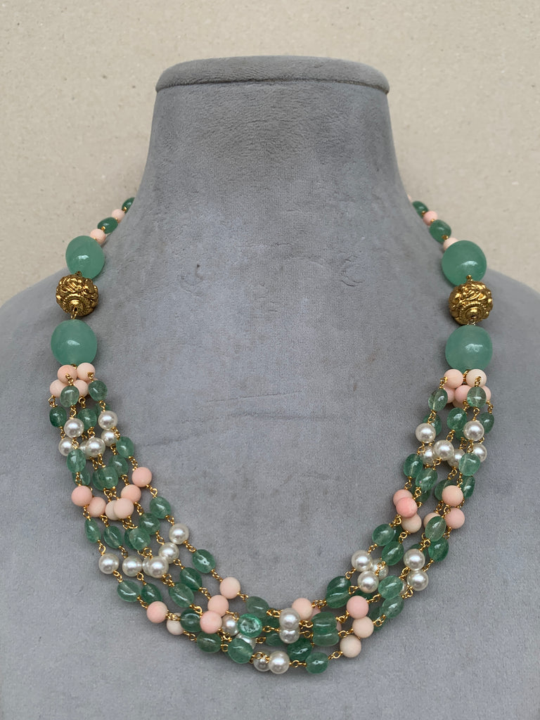 ML281 Green Pink Mala