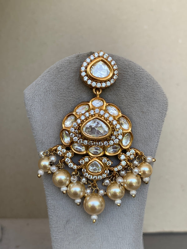 EN1218 Indo Western Bridal Uncut Set with Mangtika