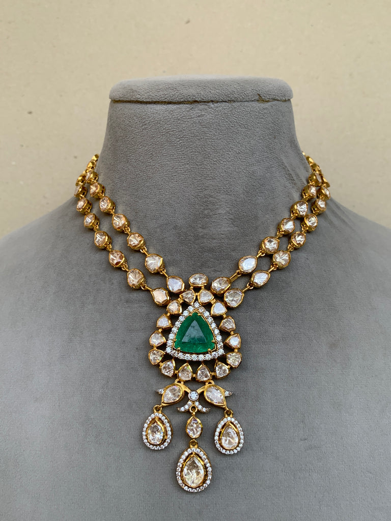 US579G  Moissanite Set With Earrings