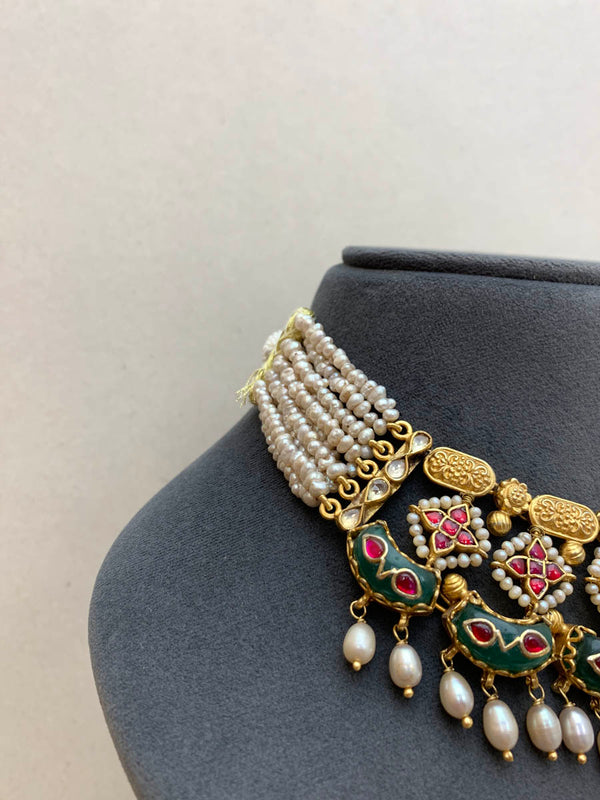 AJ1278  Heritage Jadau  Necklace