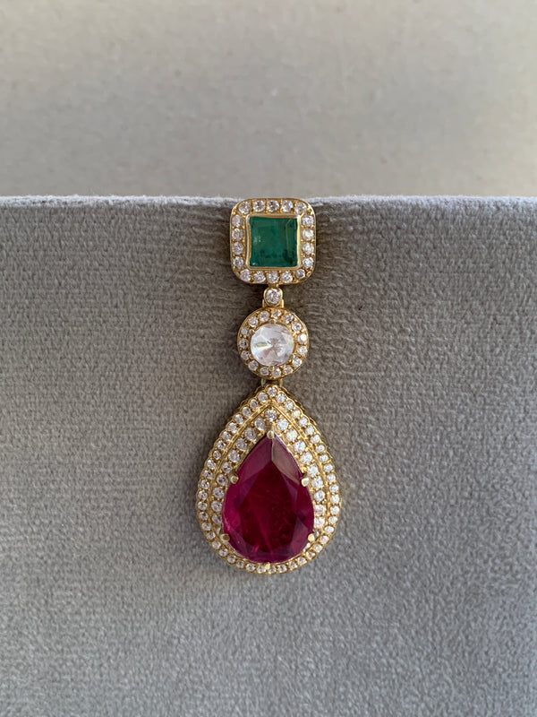 UE300  Moissanite Earrings