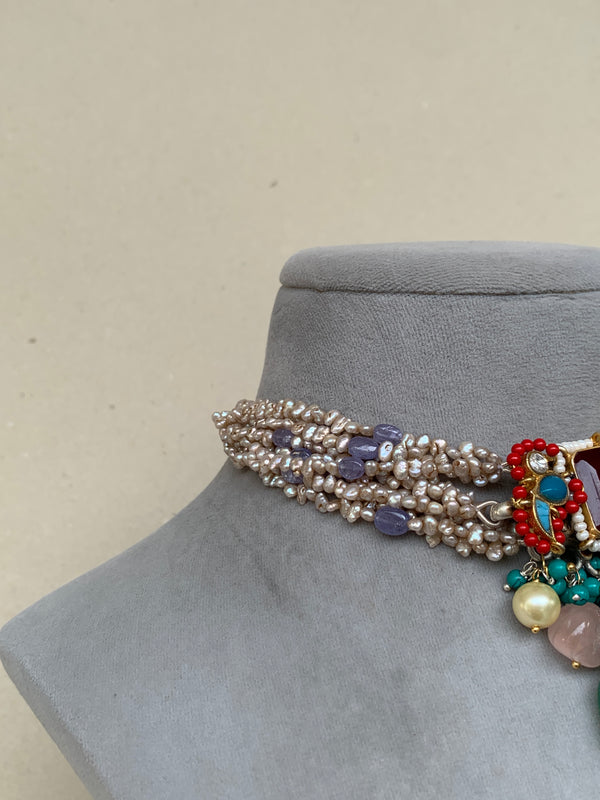 FS226  Maahru Silver Necklace