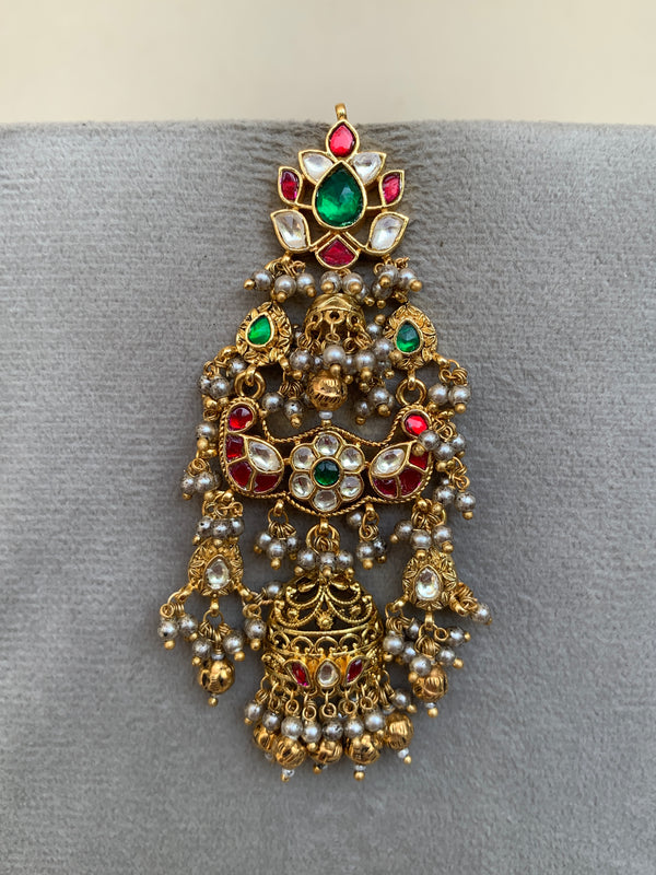 TN865 Multi Jadau Earrings