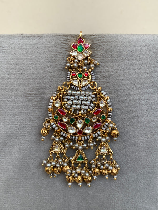 TN866 Multi Jadau Earrings