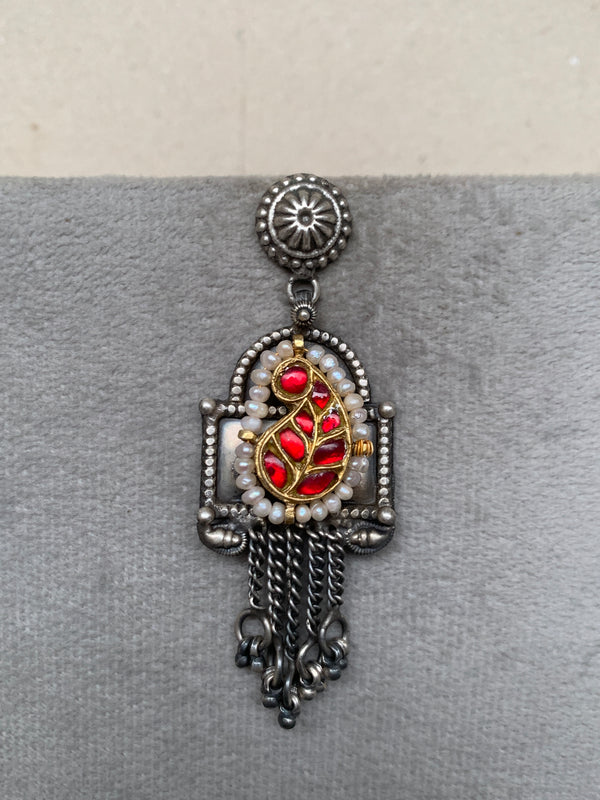 E1767 Maahru Silver Earrings