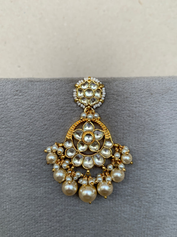 TN007W Jadau Earrings