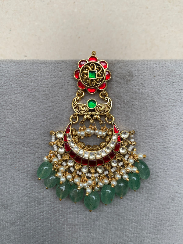 TN606M Jadau Earrings