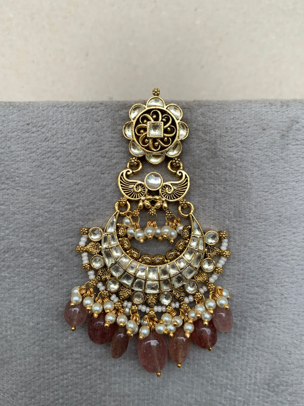 TN606W Jadau Earrings