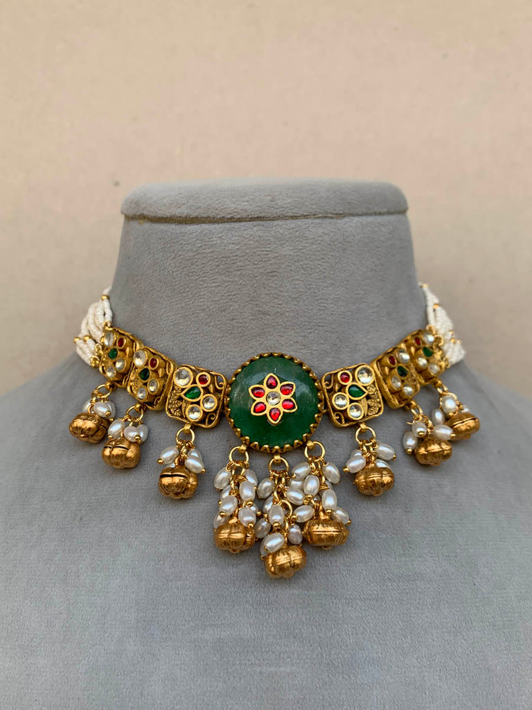MM1220 Stone Inlay Jadau Set