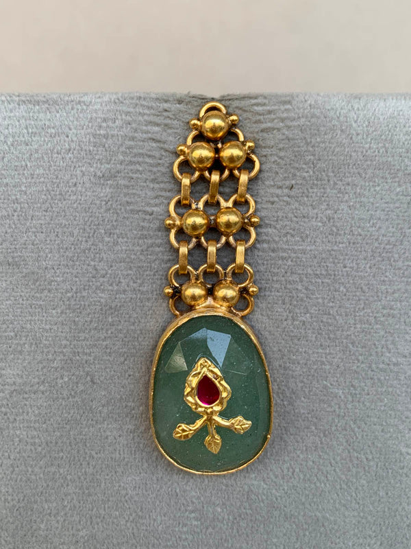 AA933 Green Rambaugh Earrings