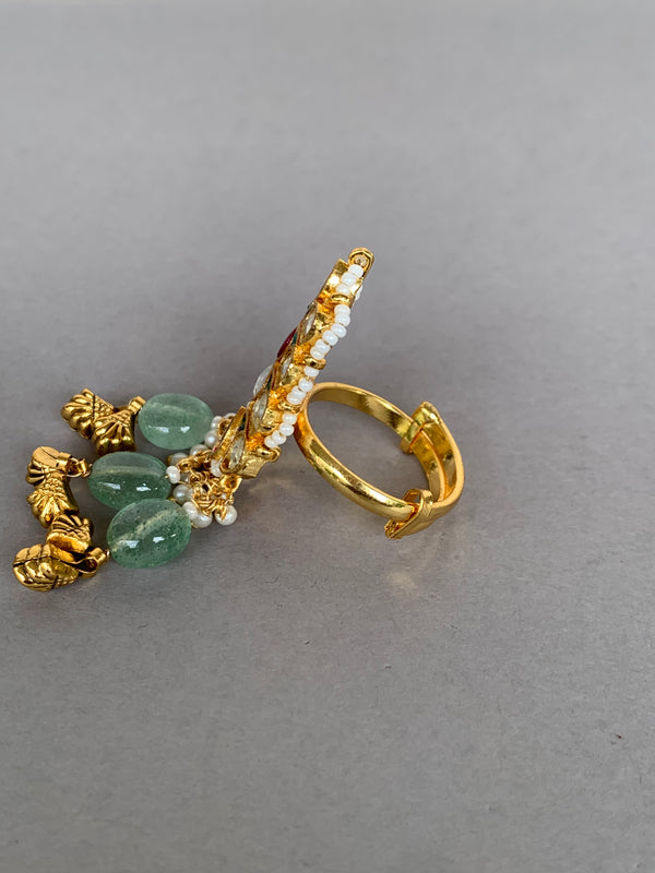 JV451  Multi Jadau Ring
