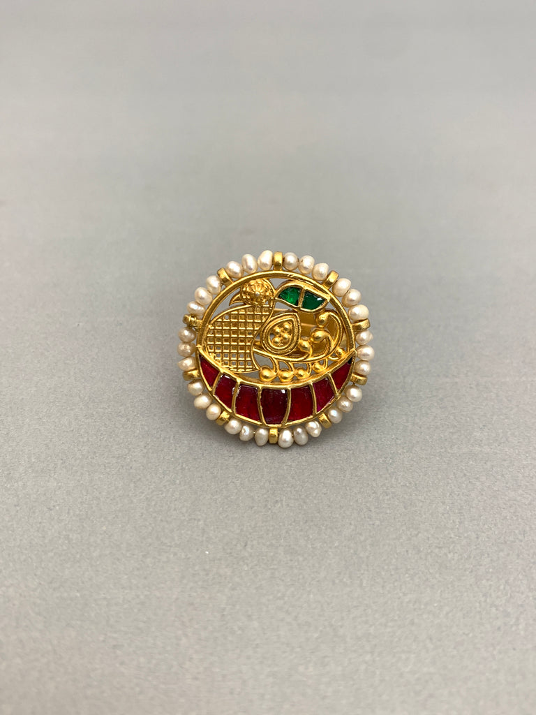 JV277  Heritage Jadau Ring
