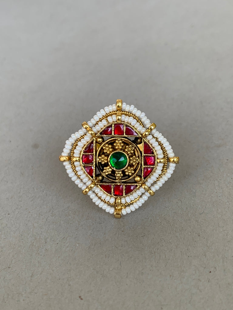 JV393 Multi Jadau Ring