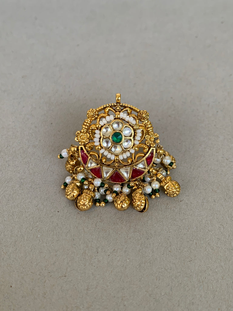 JV461 Antique Jadau Ring