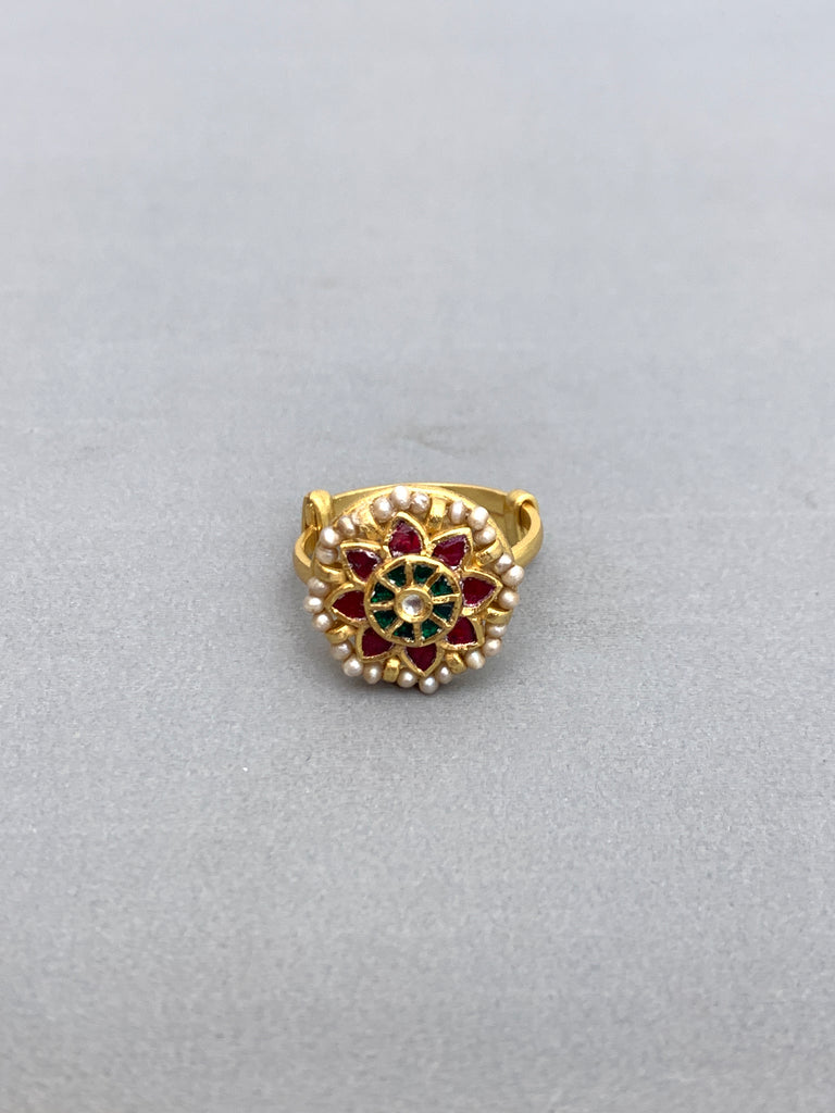 JV641  Heritage Jadau Ring