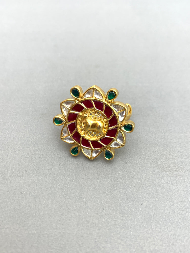 JV675M  Heritage Jadau Ring