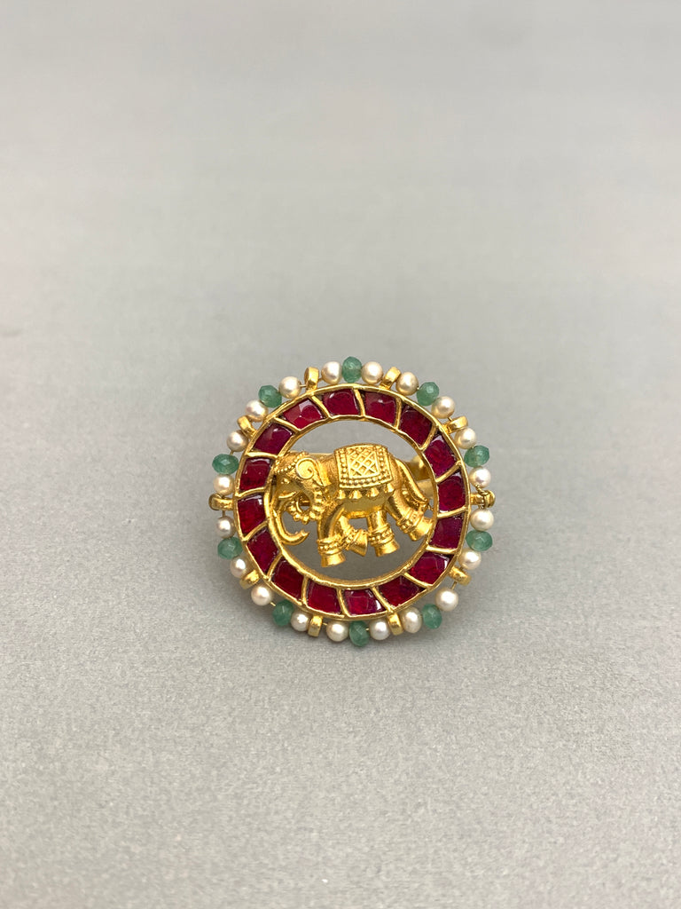 JV678  Heritage Jadau Ring