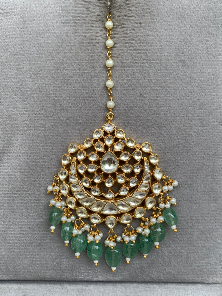 KK656 White Jadau Mangtikka