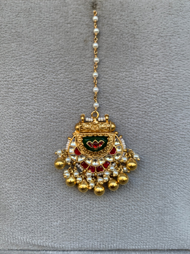 KK847 White Jadau Mangtikka