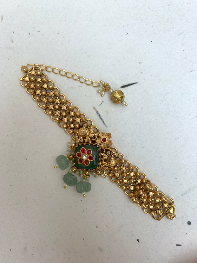MB1015  Antique Jadau Bracelet