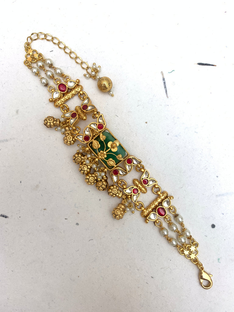 MB1031  Antique Jadau Bracelet