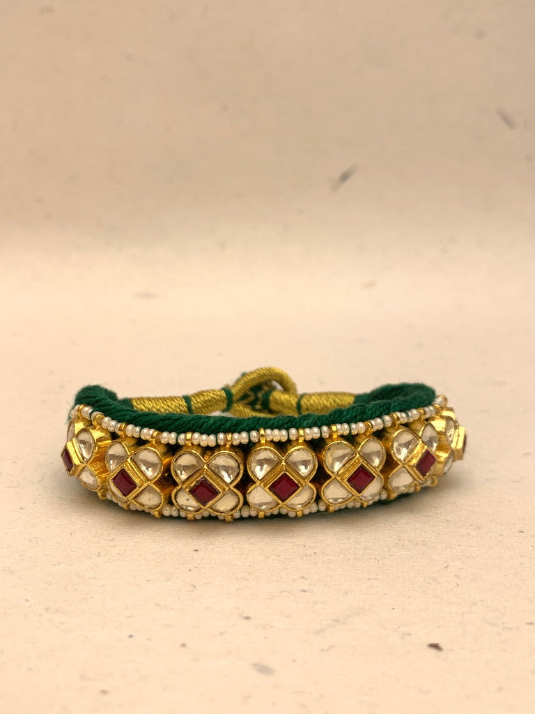 MB1054  Antique Jadau Bracelet
