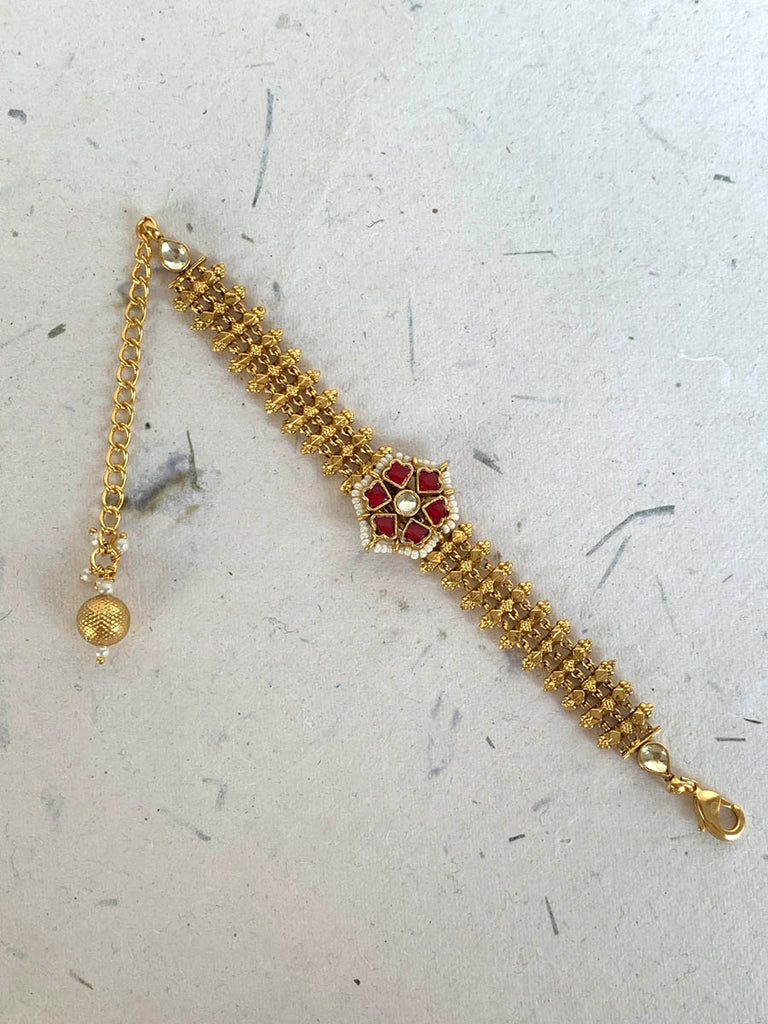 MB638 Red Jadau Bracelet