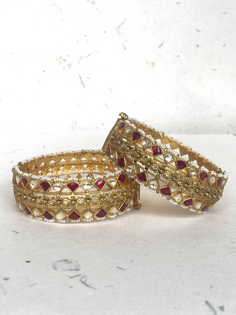 MB660 RED Jadau Bangle