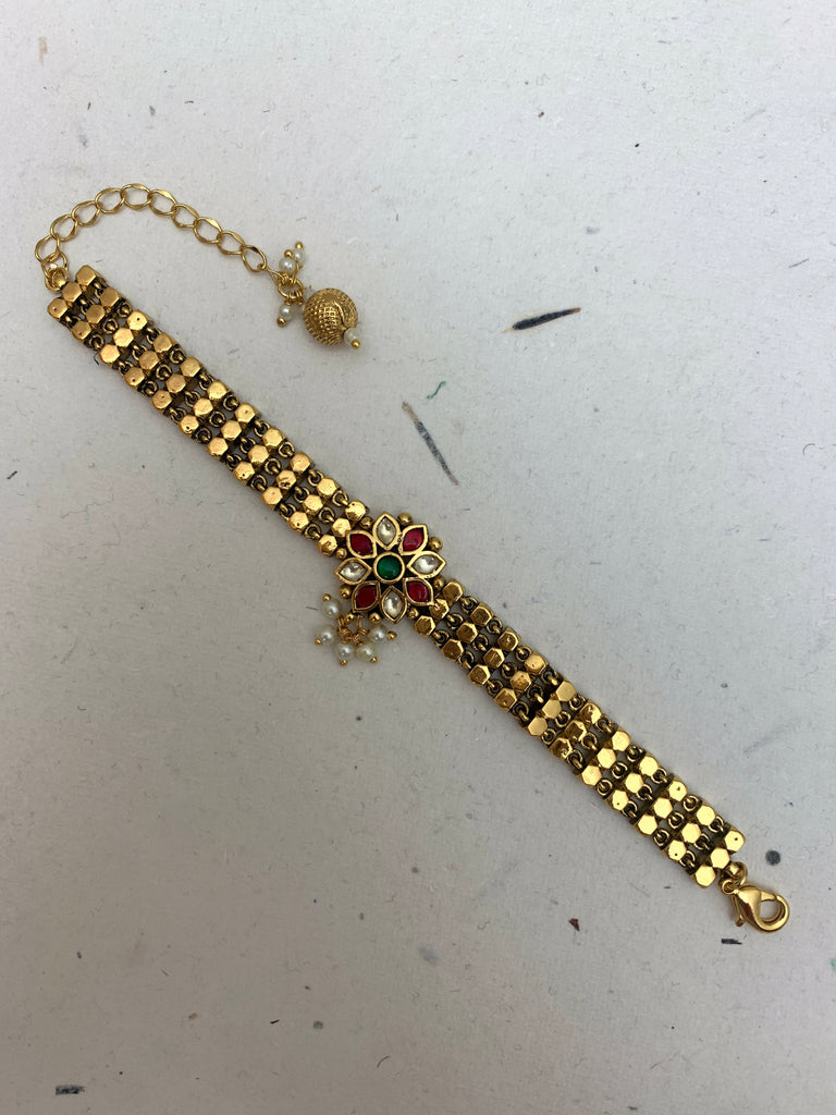 MB799  Antique Jadau Bracelet
