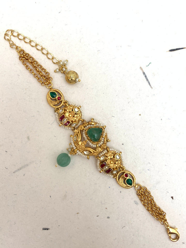 MB998  Antique Jadau Bracelet