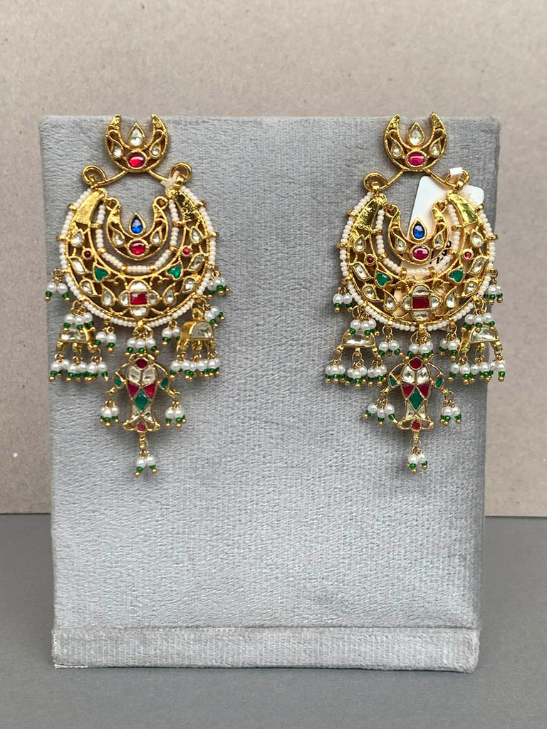 ME621 Multi Jadau Earrings