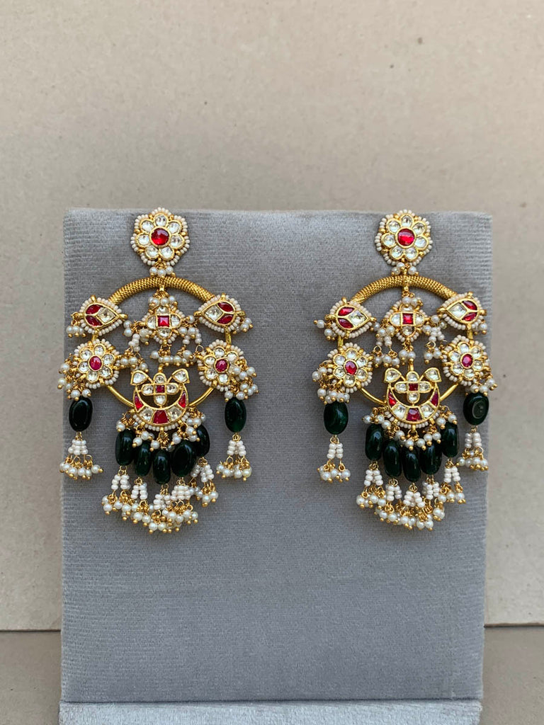 ME717 Jadau Earrings