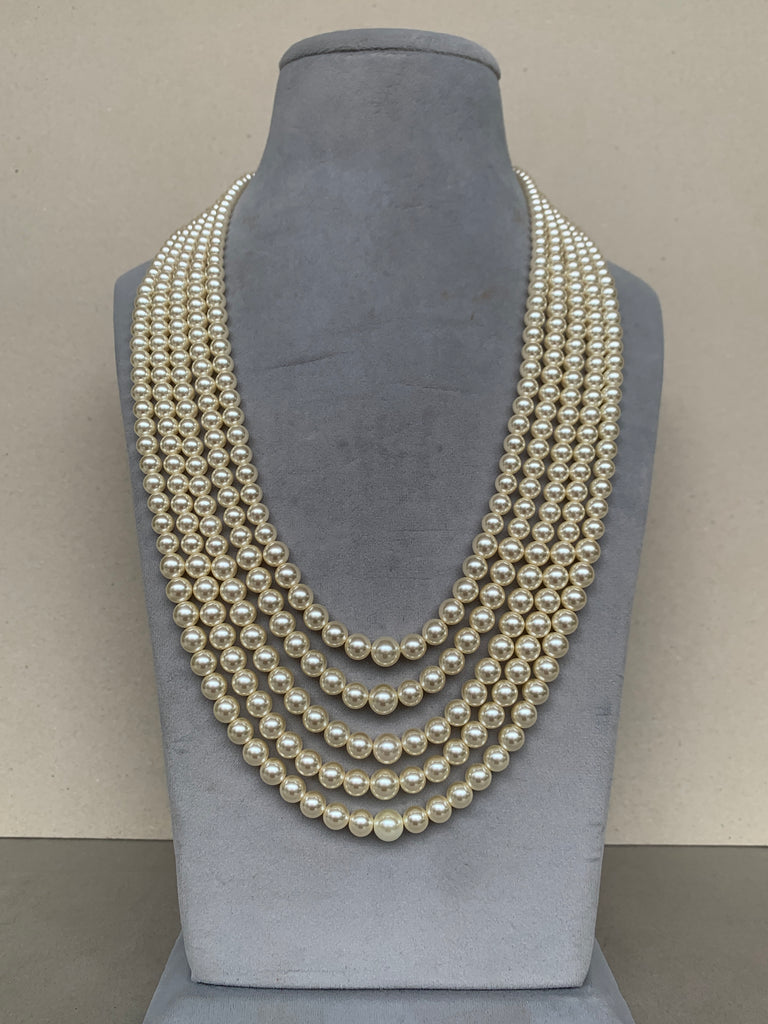 ML224 White Pearl Mala