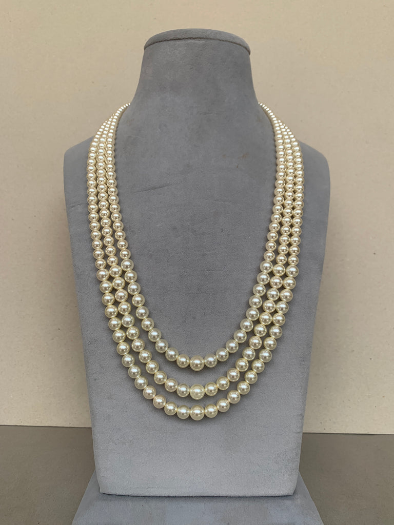 ML232 White Pearl Mala