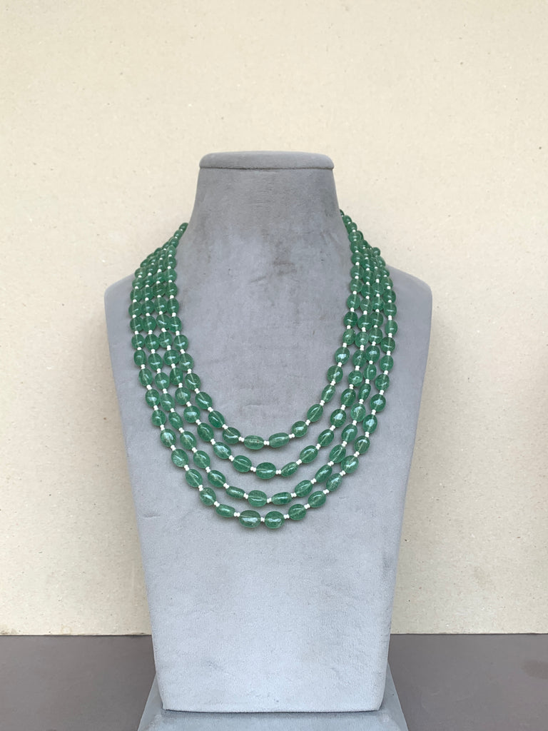 ML293 Aventurine Pearl Mala