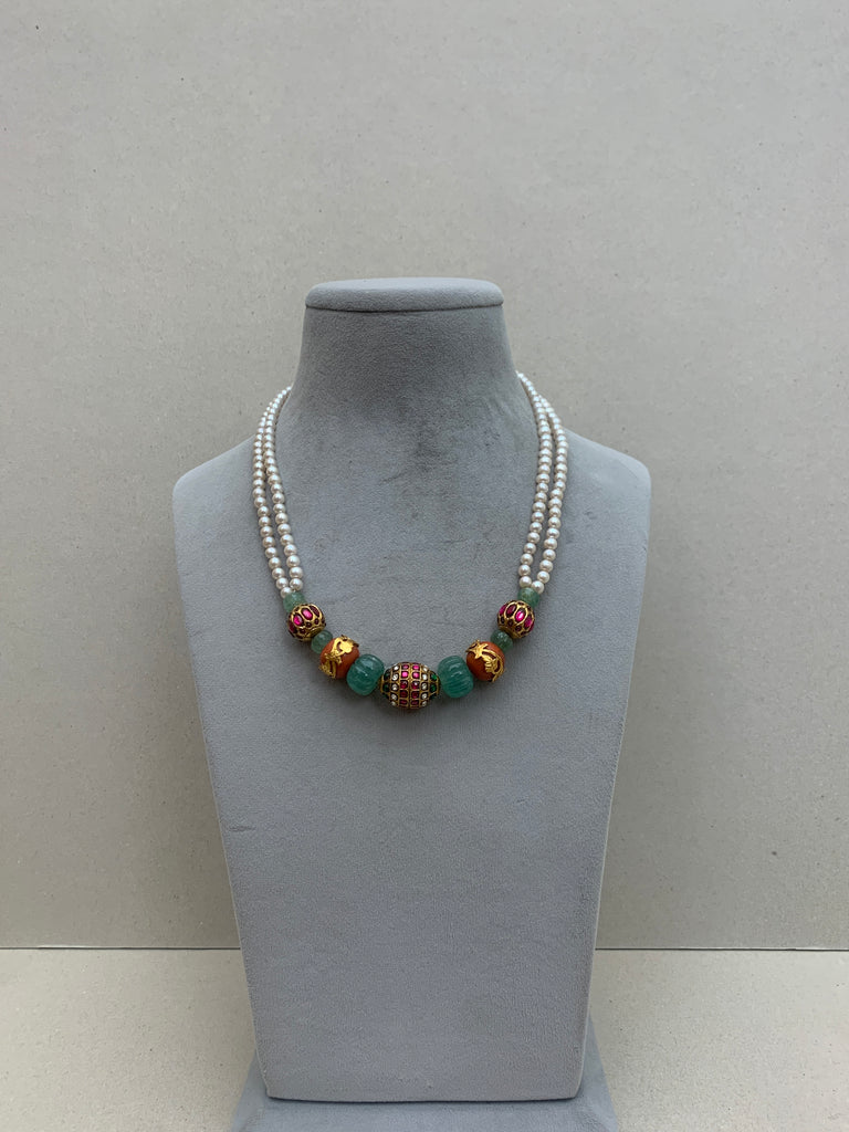 ML363 Keshi Pearl  Mala (92.5 Silver)