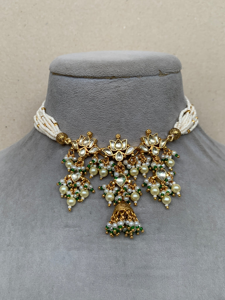 MN016 White Jadau Set