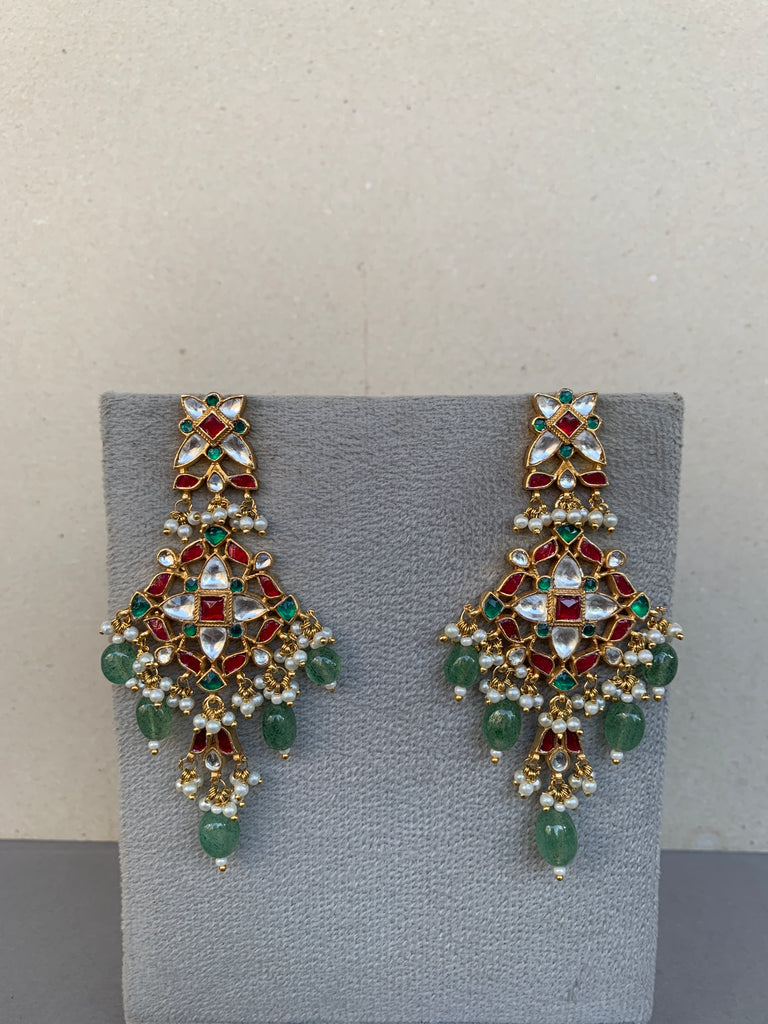 MM1787M Multi Jadau Earrings