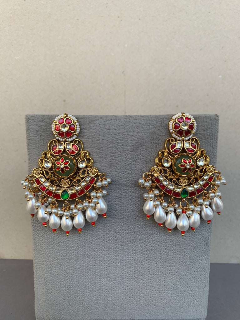 MM1793 Jadau Earrings
